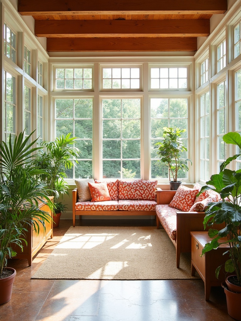 Mid Century Sunroom - Mid Century Sunroom interior design inspiration