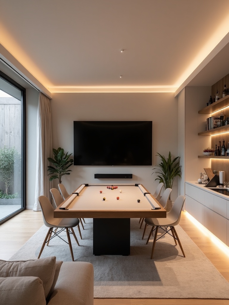 Minimalist Game Room - Minimalist Game Room interior design inspiration
