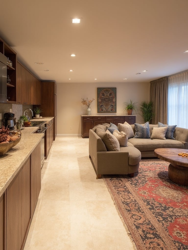 Modern Boho Basement - Modern Boho Basement interior design inspiration