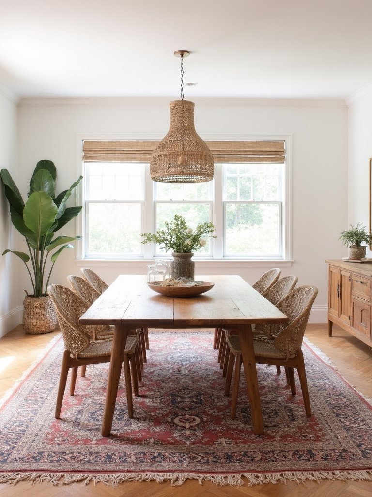 Modern Boho Dining Room - Modern Boho Dining Room interior design inspiration