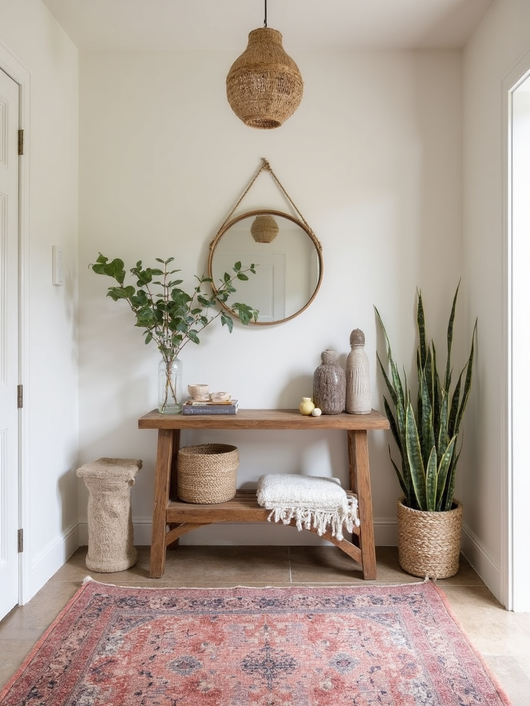 Modern Boho Entryway - Modern Boho Entryway interior design inspiration