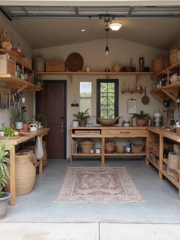 Modern Boho Garage - Modern Boho Garage interior design inspiration