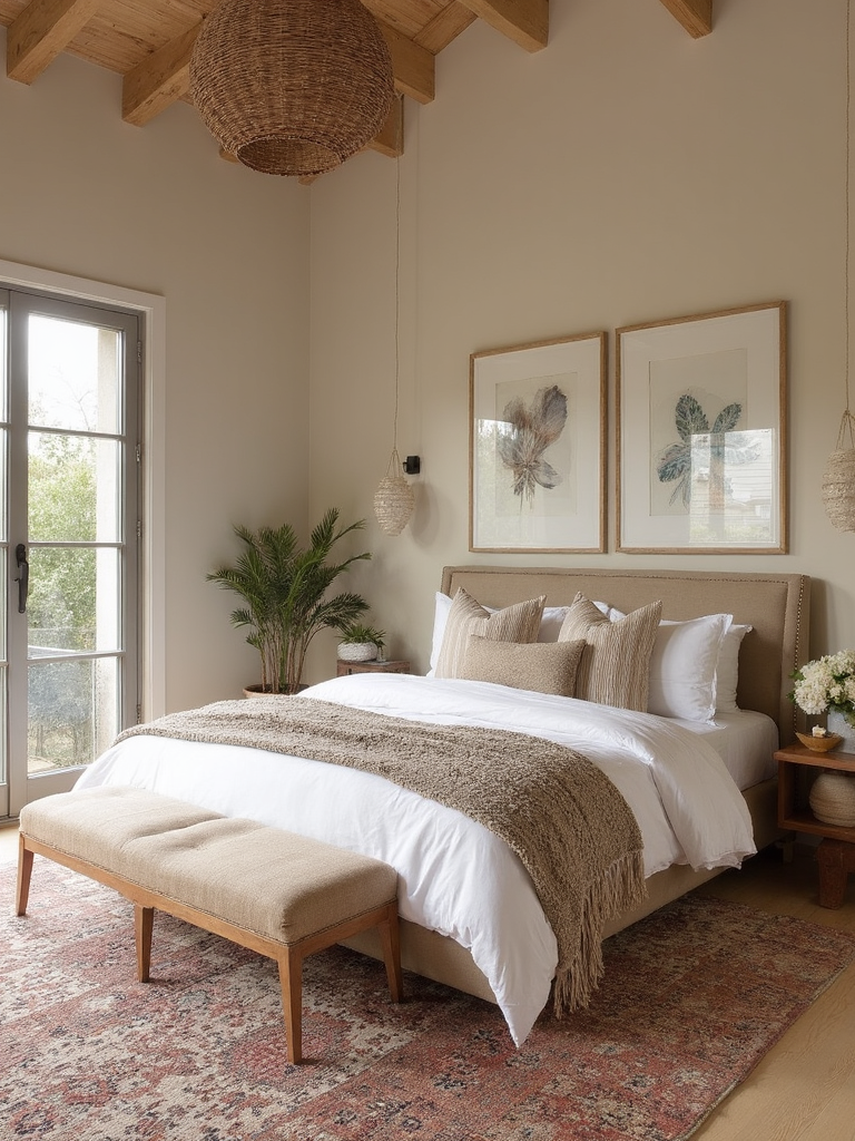 Modern Boho Master Bedroom - Modern Boho Master Bedroom interior design inspiration