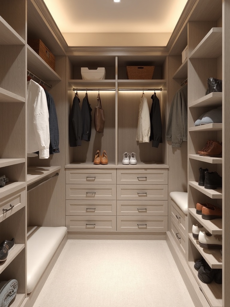 Modern Walk-in Closet design - Modern Walk In Closet interior design ideas