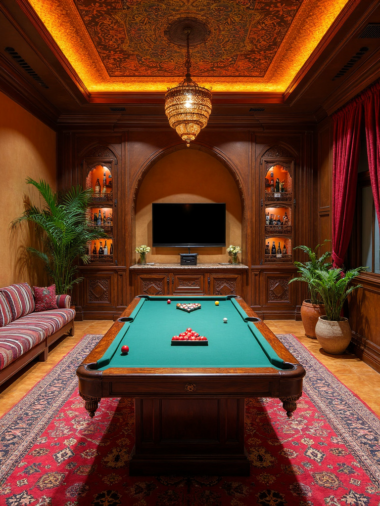 Moroccan Game Room - Moroccan Game Room interior design inspiration
