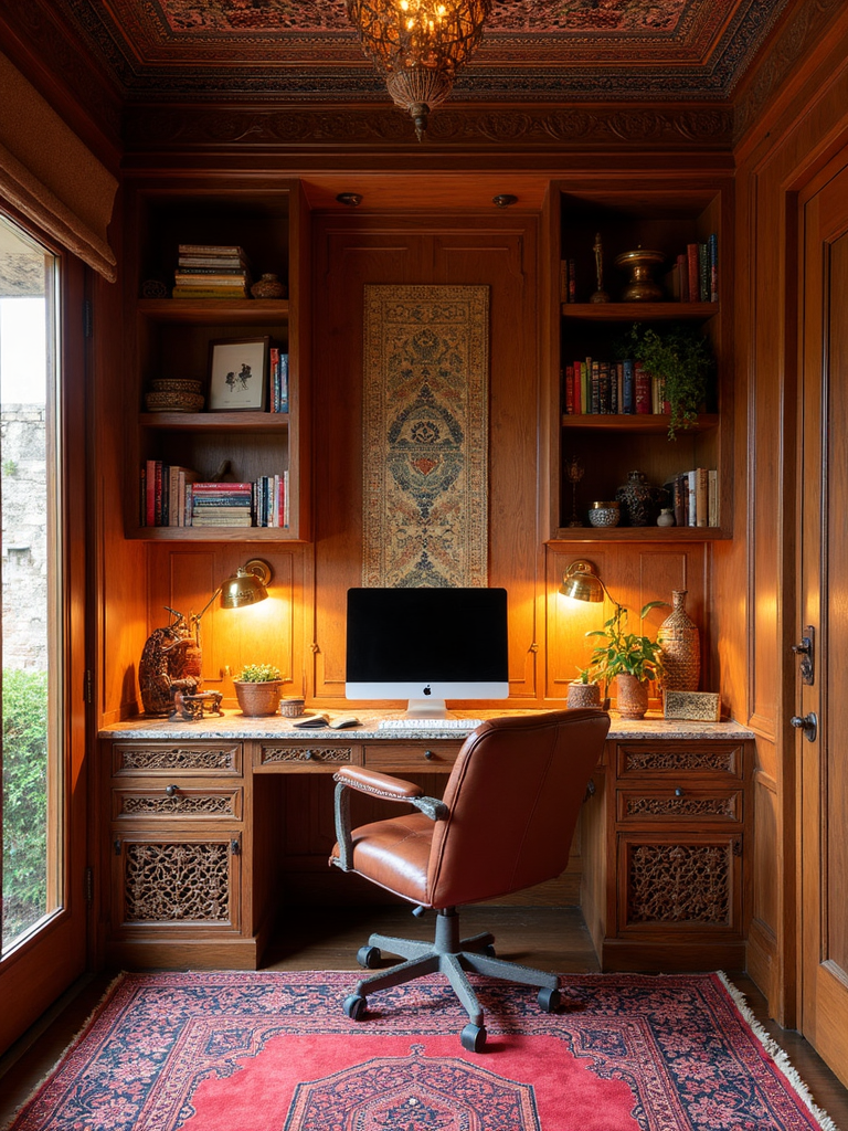 Moroccan Home Office - Moroccan Home Office interior design inspiration