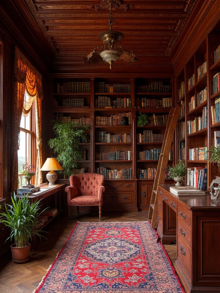Moroccan Library - Moroccan Library interior design inspiration