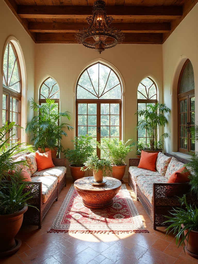 Moroccan Sunroom - Moroccan Sunroom interior design inspiration