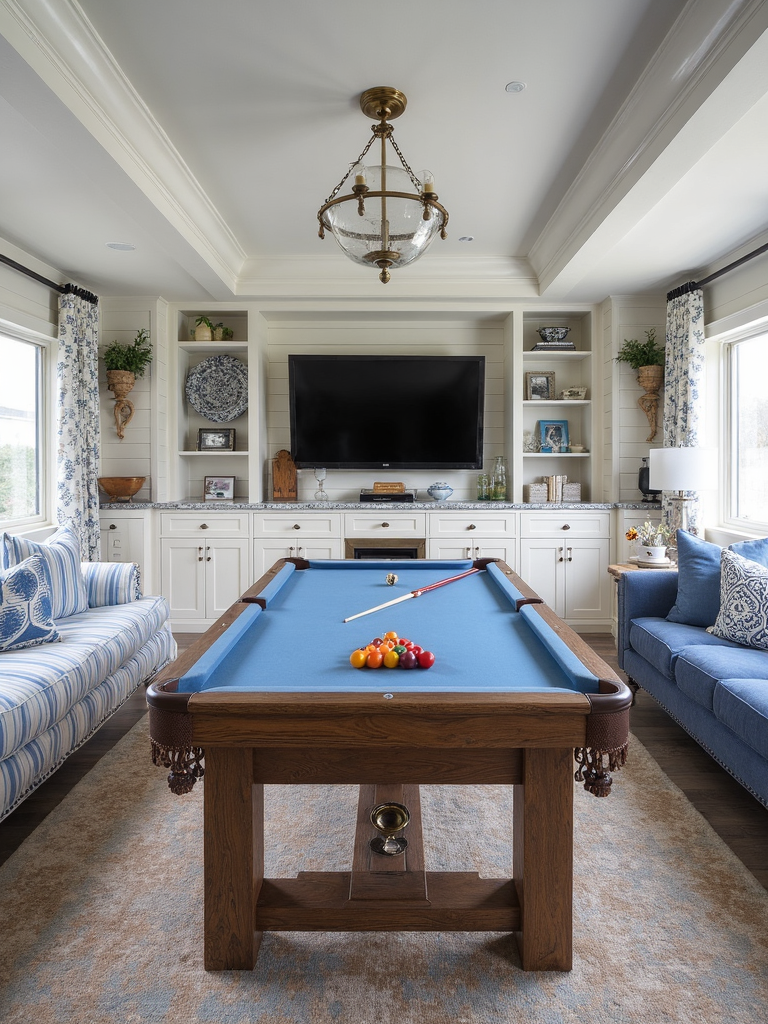 Nautical Game Room - Nautical Game Room interior design inspiration