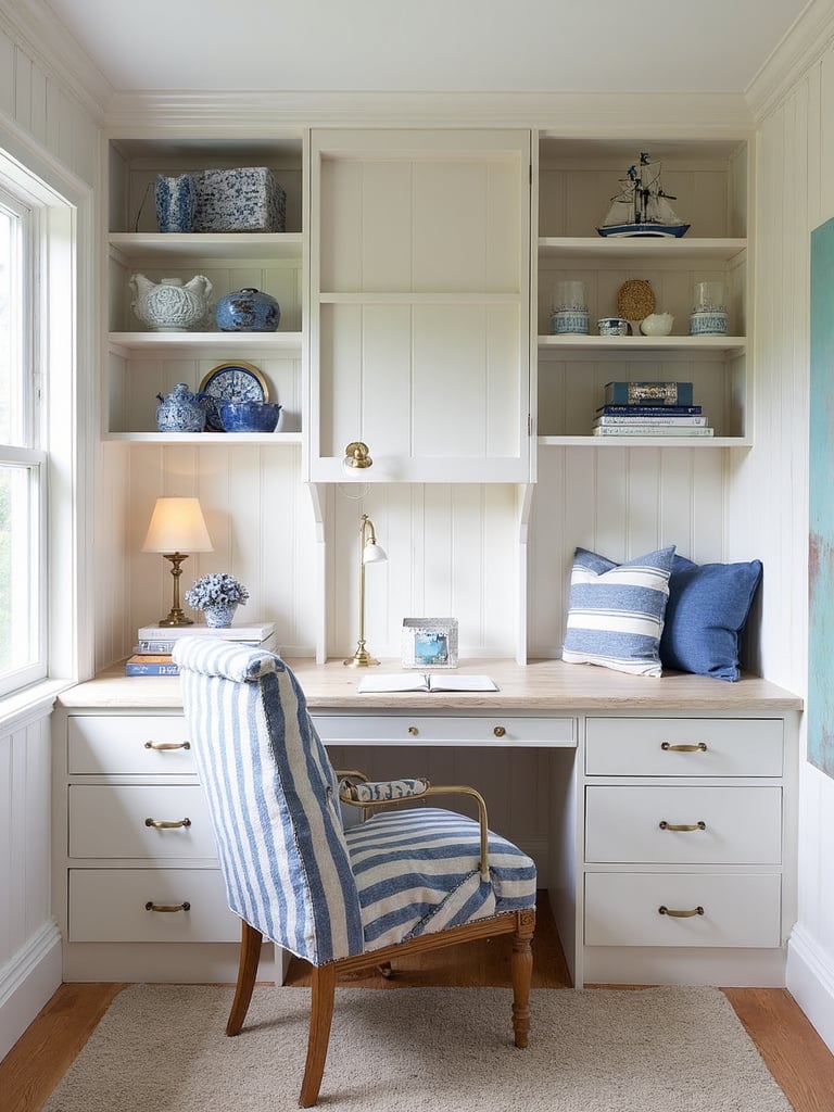 Nautical Home Office - Nautical Home Office interior design inspiration