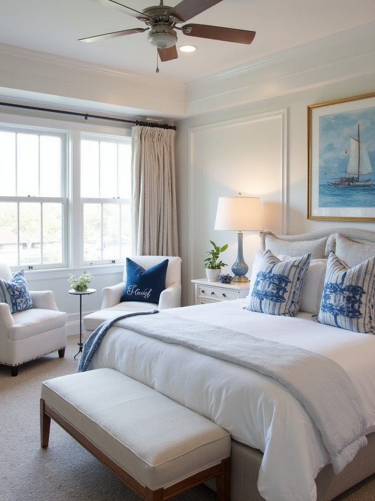 Nautical Master Suite - Nautical Master Suite interior design inspiration