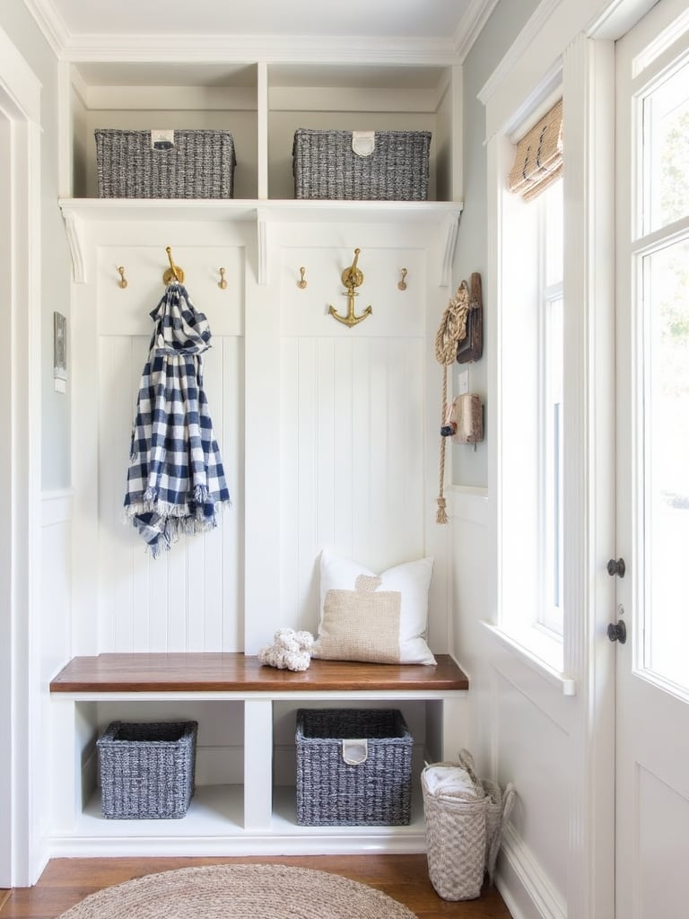 Nautical Mudroom - Nautical Mudroom interior design inspiration