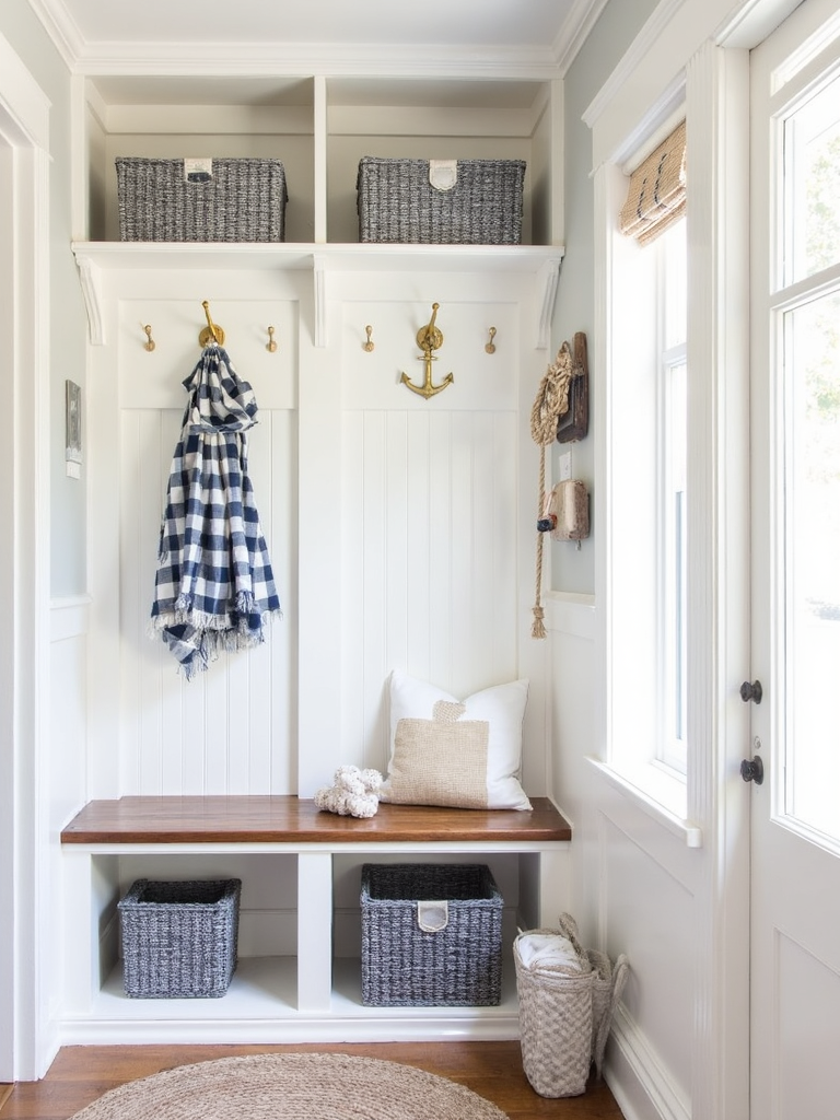 Nautical Mudroom - Nautical Mudroom interior design inspiration