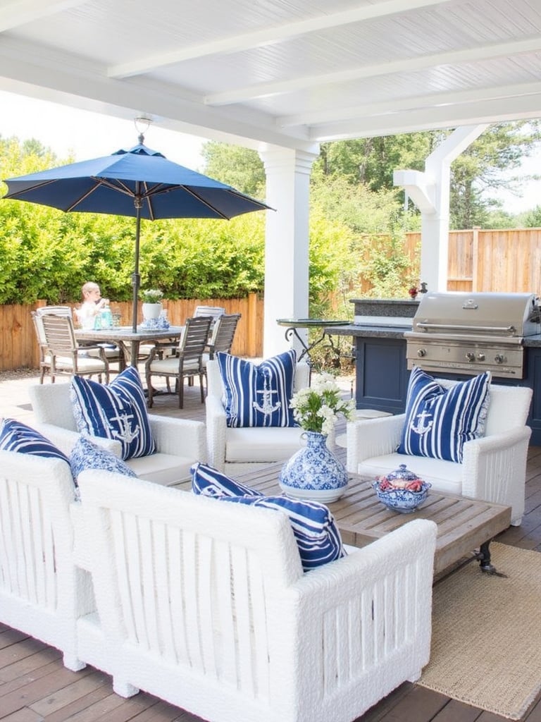 Nautical Outdoor Patio - Nautical Outdoor Patio interior design inspiration
