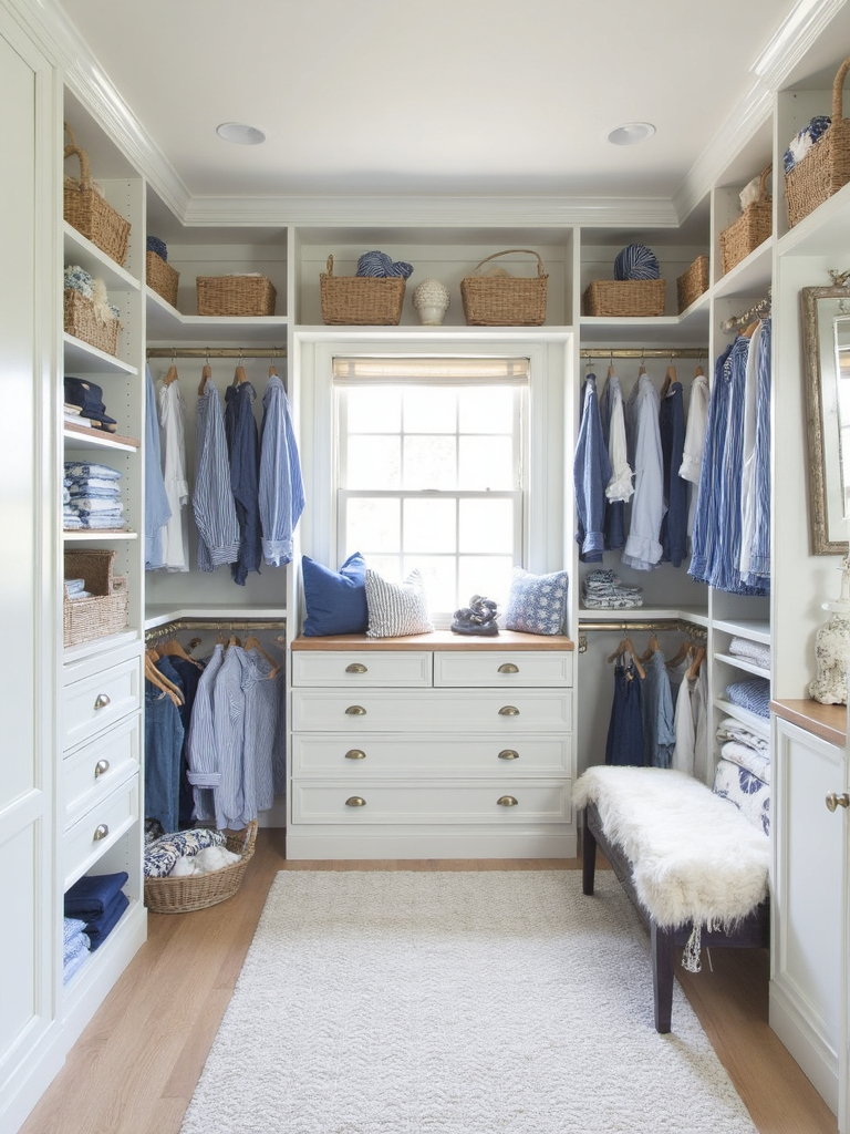 Nautical Walk In Closet - Nautical Walk In Closet interior design inspiration
