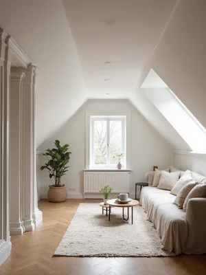 Neoclassical Attic Design