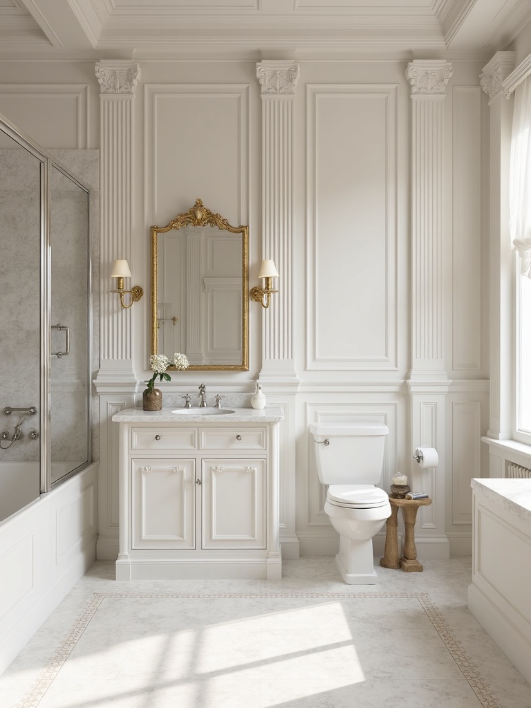 Neoclassical Bathroom - Neoclassical Bathroom interior design inspiration