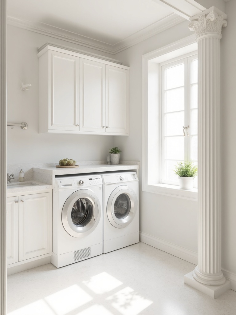 Neoclassical Laundry Room - Neoclassical Laundry Room interior design inspiration