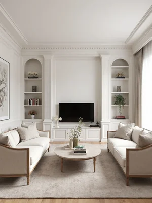 Neoclassical Living Room Design
