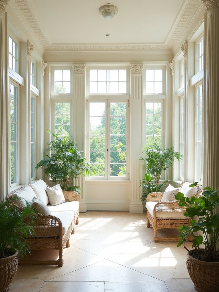 Neoclassical Sunroom - Neoclassical Sunroom interior design inspiration