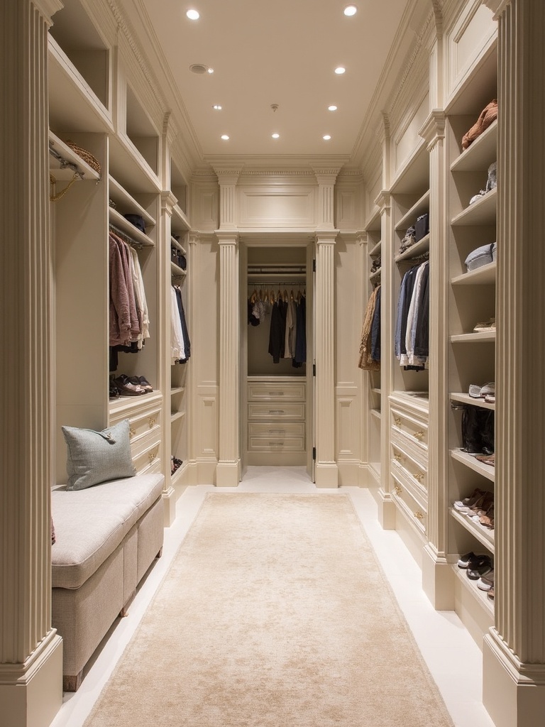Neoclassical Walk In Closet - Neoclassical Walk In Closet interior design inspiration