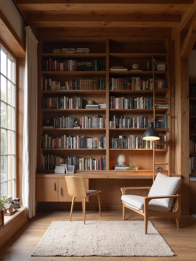 Nordic Library design - Nordic Library interior design ideas