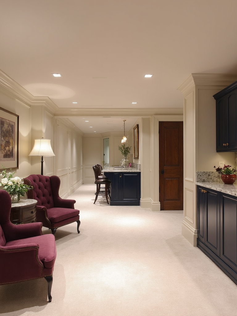 Old Money Basement - Old Money Basement interior design inspiration