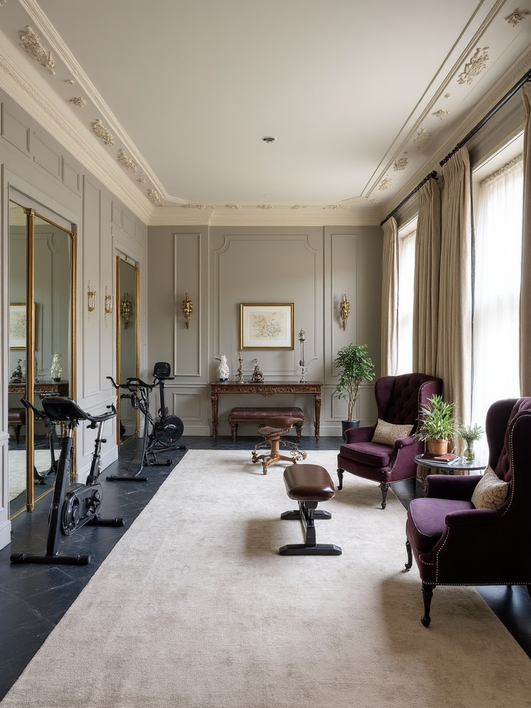 Old Money Home Gym - Old Money Home Gym interior design inspiration