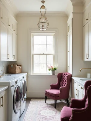 Old Money Laundry Room Design