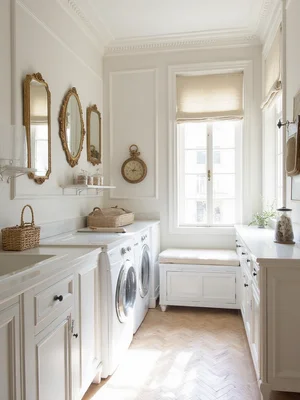 Parisian Laundry Room Design