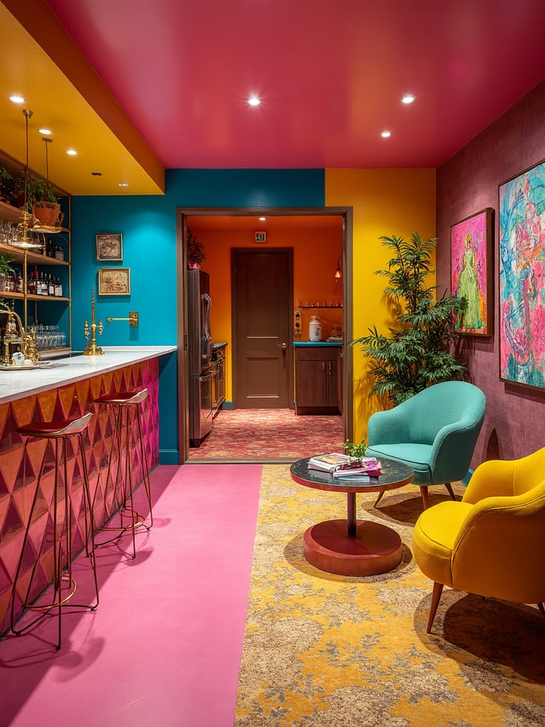 Postmodern Basement - Postmodern Basement interior design inspiration