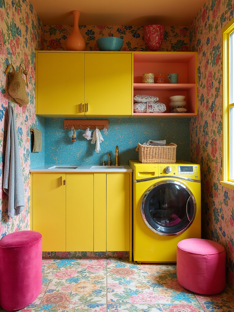 Postmodern Laundry Room featuring unconventional, bold, playful - interior design ideas and inspiration