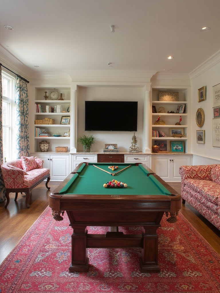 Preppy Game Room - Preppy Game Room interior design inspiration