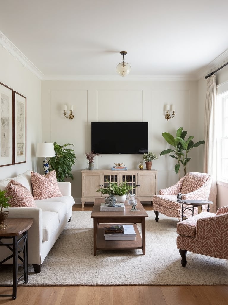 Preppy Living Room - Preppy Living Room interior design inspiration