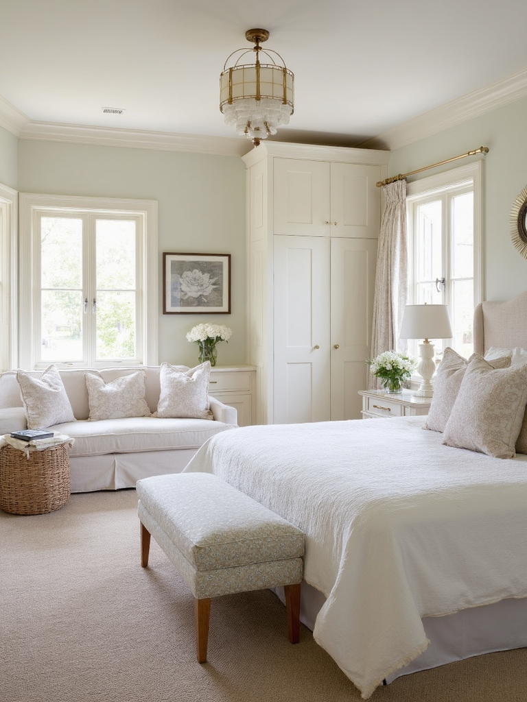 Preppy Master Bedroom - Preppy Master Bedroom interior design inspiration