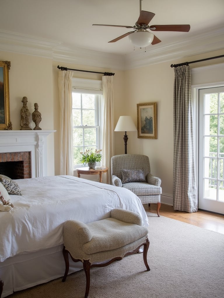 Preppy Master Suite - Preppy Master Suite interior design inspiration