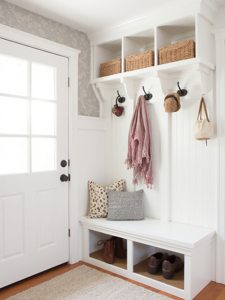 Preppy Mudroom - Preppy Mudroom interior design inspiration