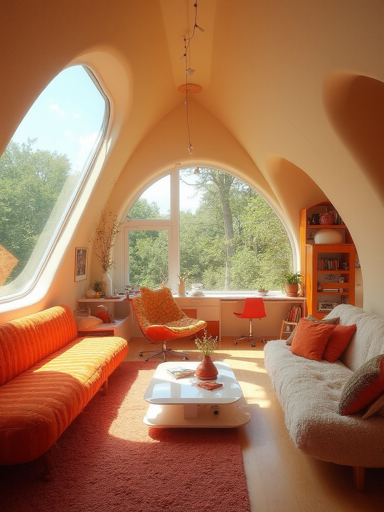 Retro Futuristic Attic - Retro Futuristic Attic interior design inspiration