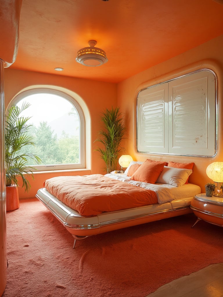Retro Futuristic Bedroom - Retro Futuristic Bedroom interior design inspiration