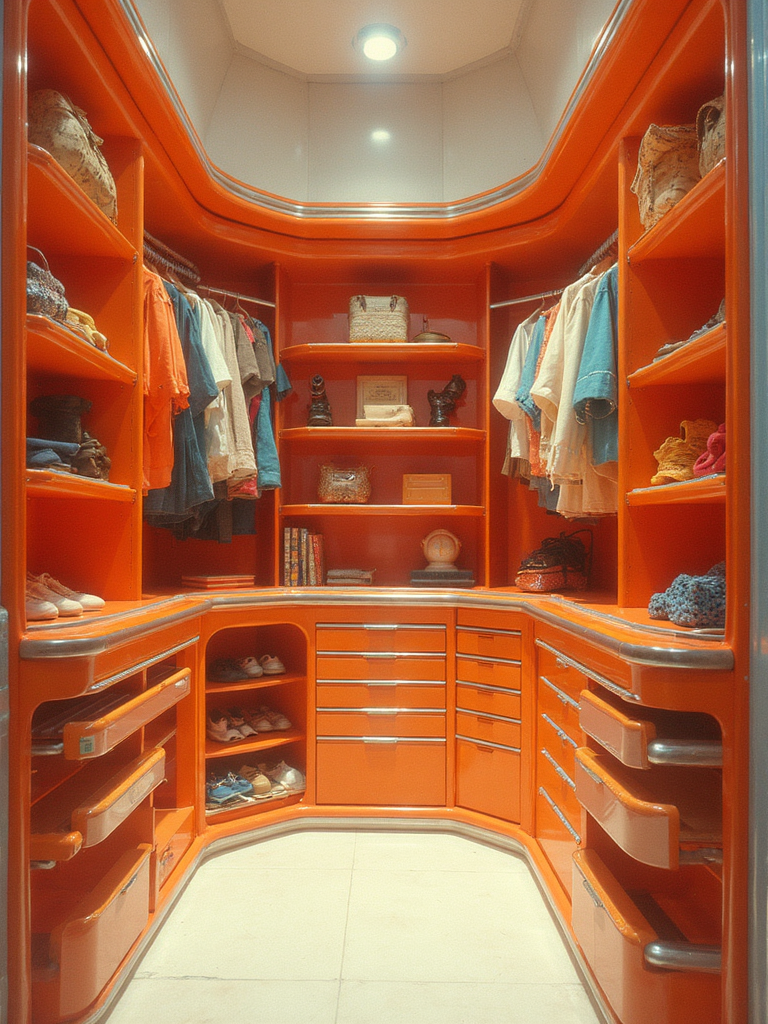 Retro Futuristic Closet - Retro Futuristic Closet interior design inspiration