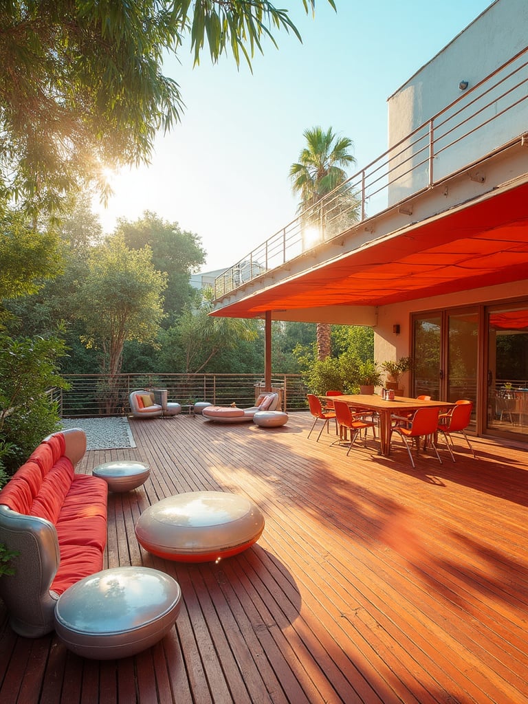 Retro Futuristic Deck - Retro Futuristic Deck interior design inspiration