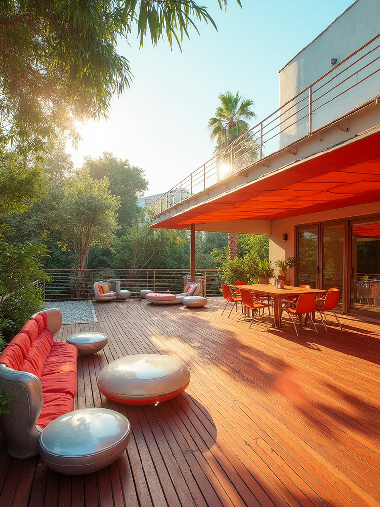 Retro Futuristic Deck - Retro Futuristic Deck interior design inspiration