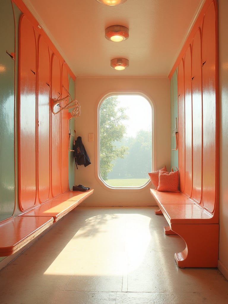 Retro Futuristic Mudroom - Retro Futuristic Mudroom interior design inspiration