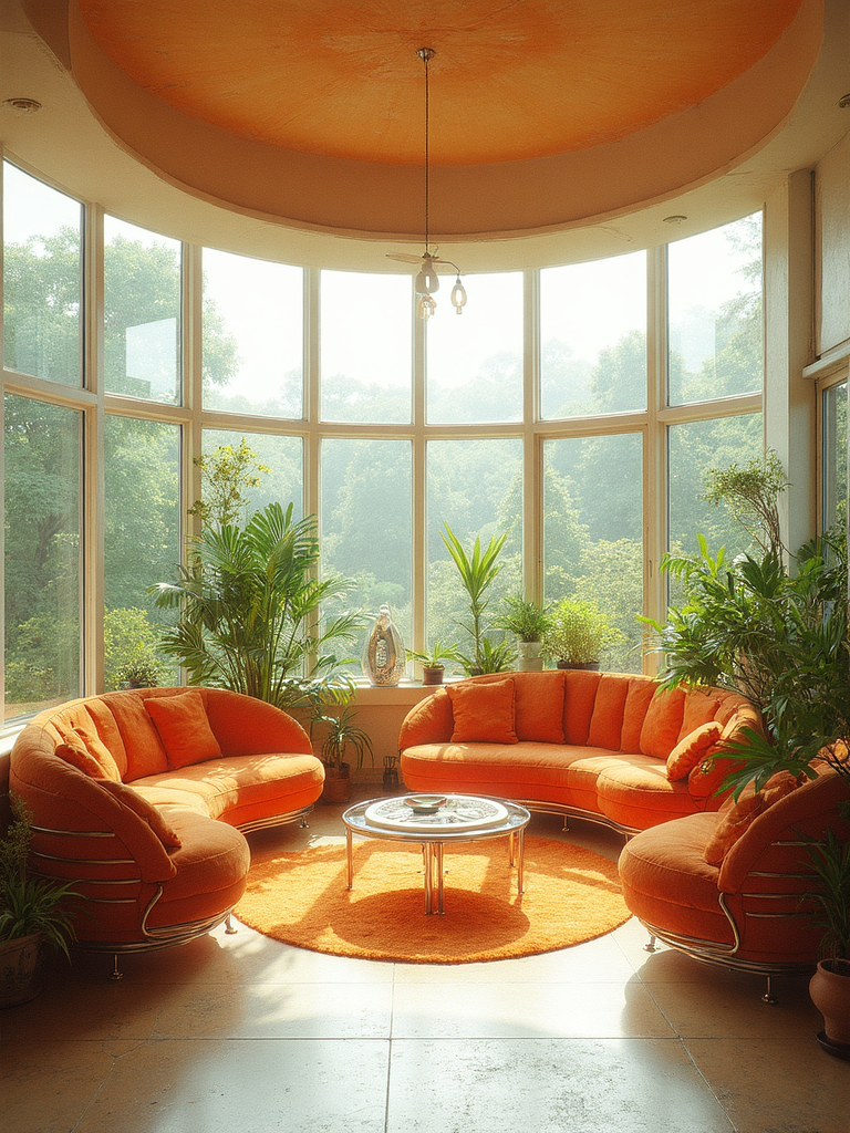 Retro Futuristic Sunroom - Retro Futuristic Sunroom interior design inspiration