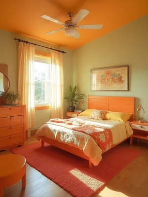 Retro Bedroom Design