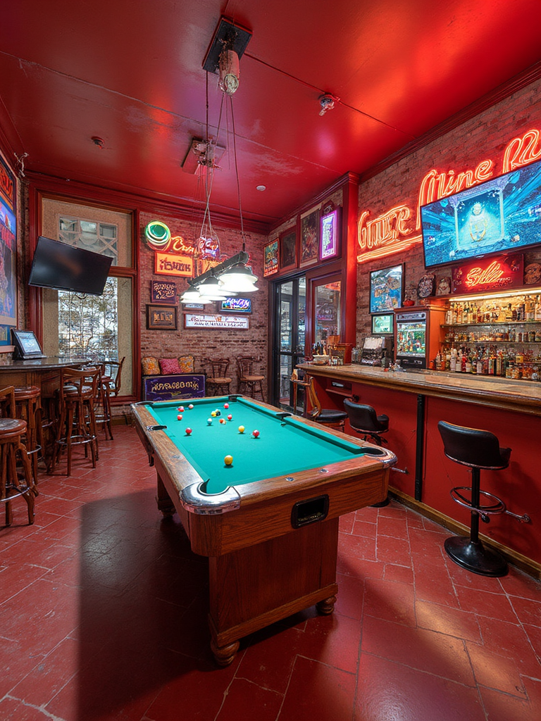 Retro Game Room - Retro Game Room interior design inspiration