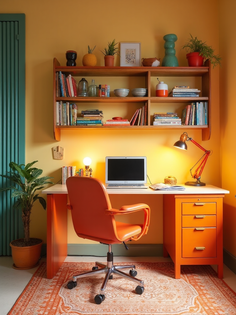Retro Home Office - Retro Home Office interior design inspiration