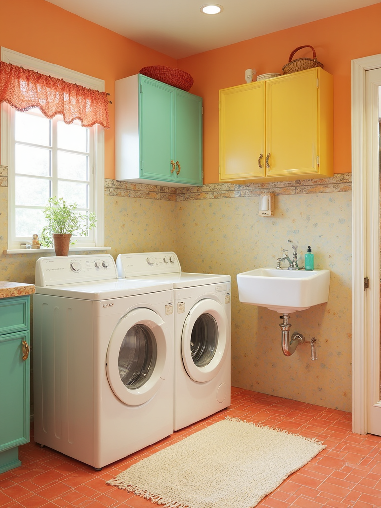 Retro Laundry Room - Retro Laundry Room interior design inspiration