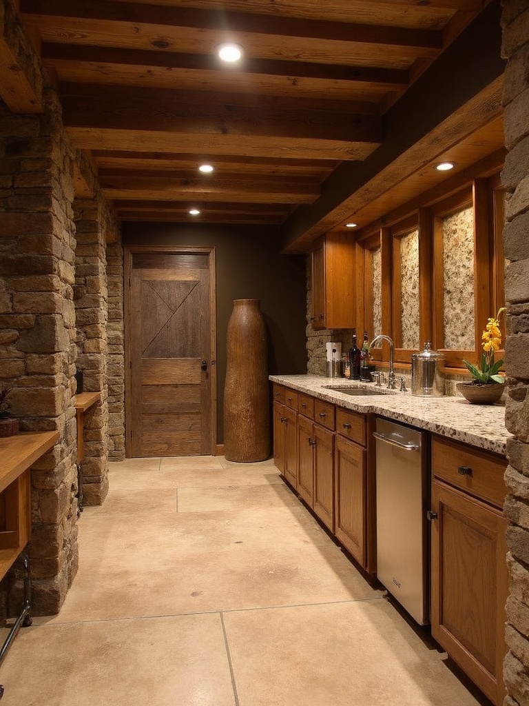 Rustic Basement - Rustic Basement interior design inspiration