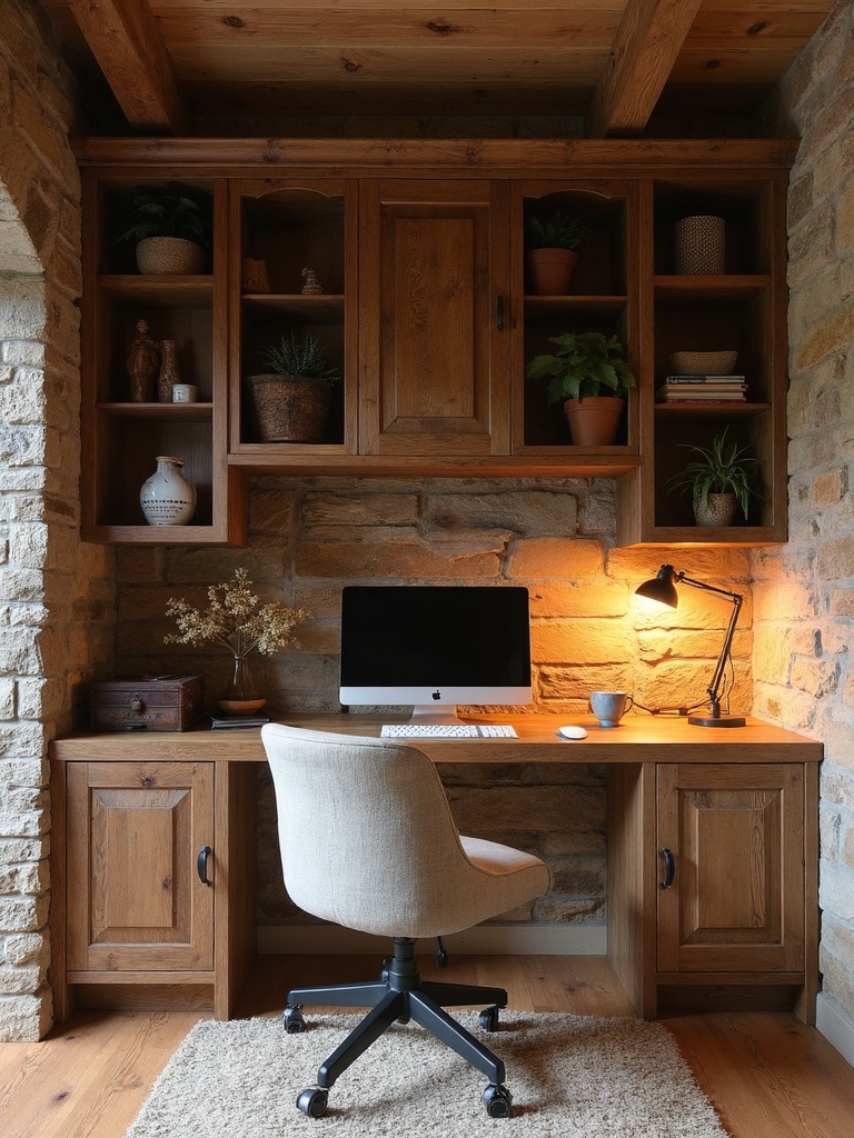Rustic Home Office - Rustic Home Office interior design inspiration